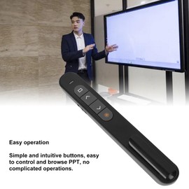 Wireless Presenter Remote Control Presentation Clicker with Volume Remote Control USB Dongle Presenter Remote Control Office Presentation Clicker for Keynote PPT