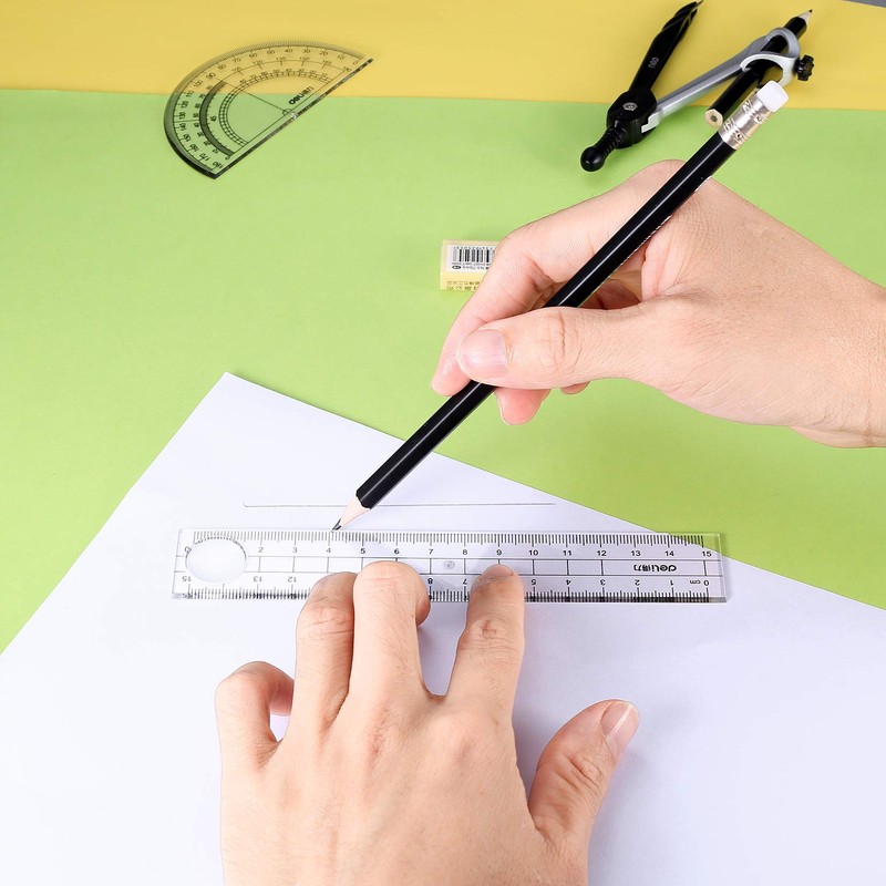 10PCS Maths Set, Geometry Compass Set, School Student Stationery Set