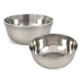 Tredoni - Juego de 2 cuencos para salsa de 4 pulgadas, tazón para botanas de caramelo, 250 ml, acero inoxidable para ensaladas/especias (10 cm = 4 pulgadas, 250 ml, 2 piezas)