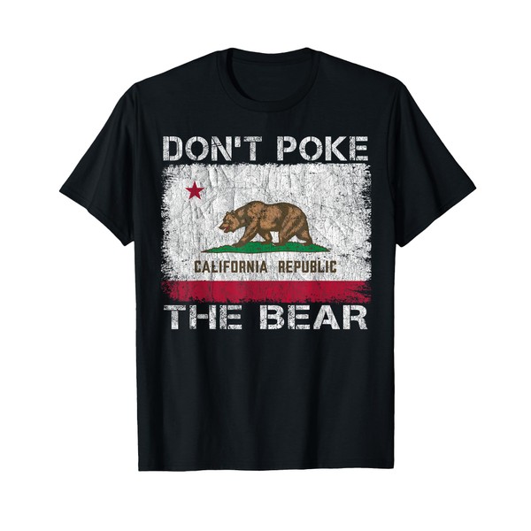 Don’t Poke The Bear California Republic Design Flag T-Shirt