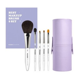 (피카소꼴레지오니)피카소꼴레지오니 베스트 메이크업 브러쉬 5종 세트(+ 원통케이스 퍼플 증정) (Picasso Kolizioni) Picasso Kolizioni Best Makeup Brush Set of 5 (+ Purple Cylinder Case Gift Included)