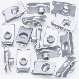 Rexka 15 pcs M6-1.0 Bumper Cover Retainer U Nut Compatible with Honda Acura 90675-SA5-003 Accord Civic CR-V CRX Odyssey Pilot Ridgeline CL Integra Legend MDX RL 90675SA5003