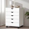 5 Drawer Chest, Storage Cabinet Dressers with Wheels, Dressers Storage