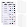2 Pcs Behavior Chart,Daily Removable Reusable Chore Chart,Portable Chore Chart