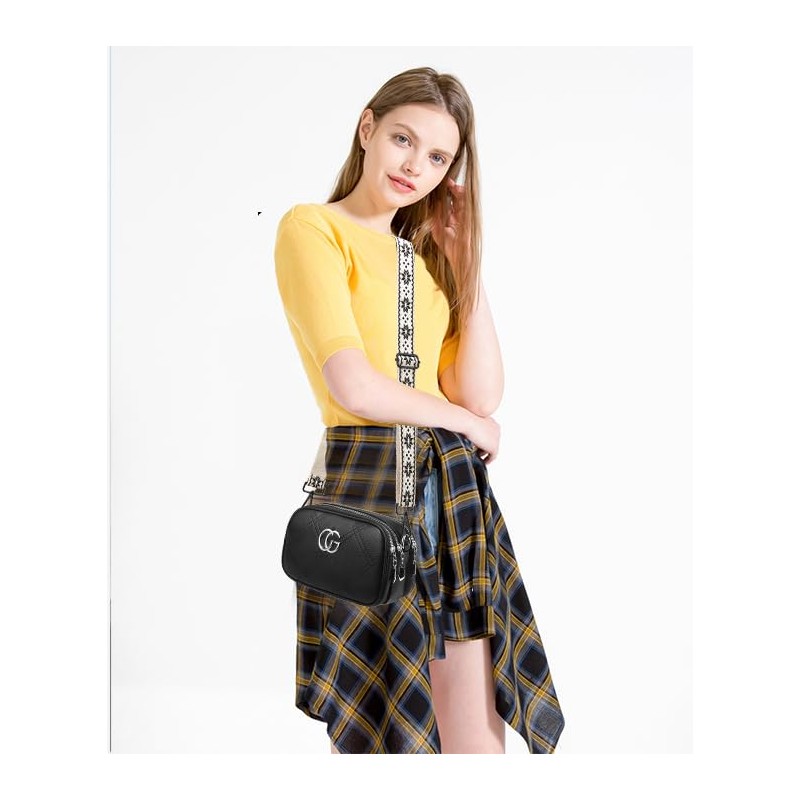 Black Hardware Purse Strap Adjustable Replacement Belts Wide Bag Straps