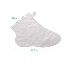 latikaly Disposable Foot Covers, Pack of 100, Seal, Clear, Waterproof, Seal, Multi-purpose, Nursing Care, School, Commute, Cleaning, Infection Prevention, Unisex, One Size Fits Most, Thick Type, Commercial Use, Home Use