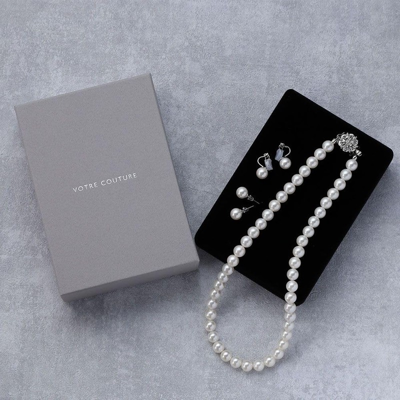 [VOTRE COUTURE] Pearl Necklace, Special Case, Jewelry Case, Brand, Gift