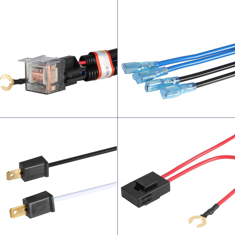 Greluma Kit cablaggio relè clacson, 12V 80A 4 pin clacson