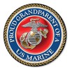 Proud Grandparent of a U.S. Marine Circle Magnet