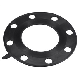MECCANIXITY Rubber Flange Gasket Full Face for 4 Inch DN100 Pipe 8 Bolt Holes Black Flat Washer