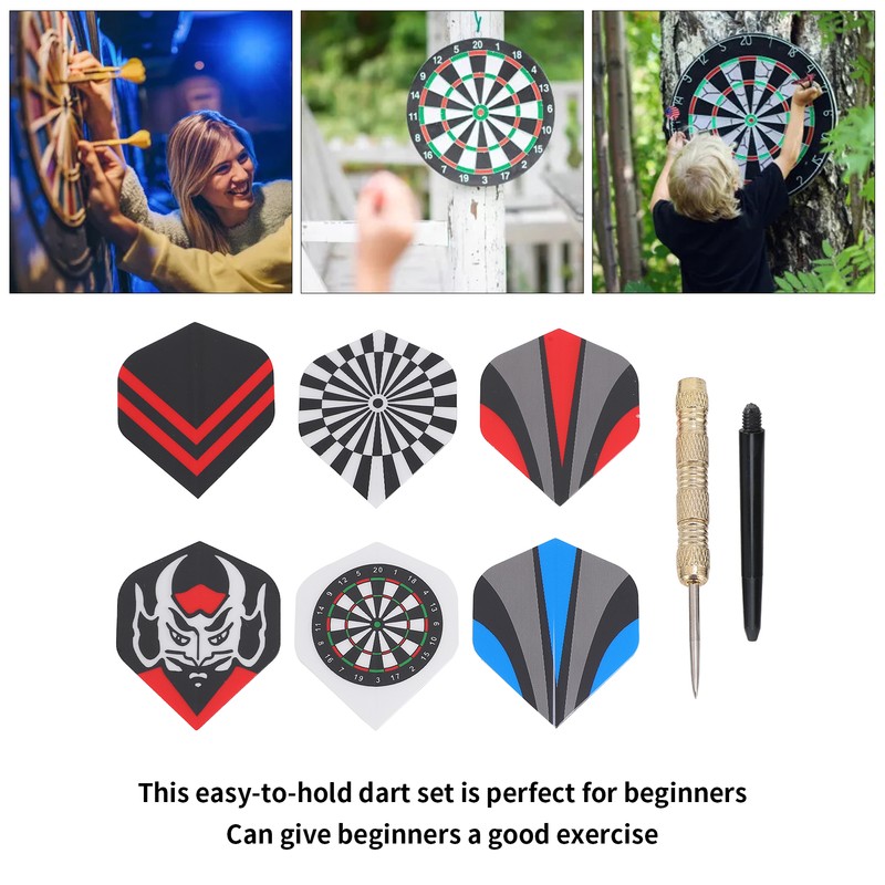 18 Pcs Professional Steel Tip Darts Flight Steel Tip Dart