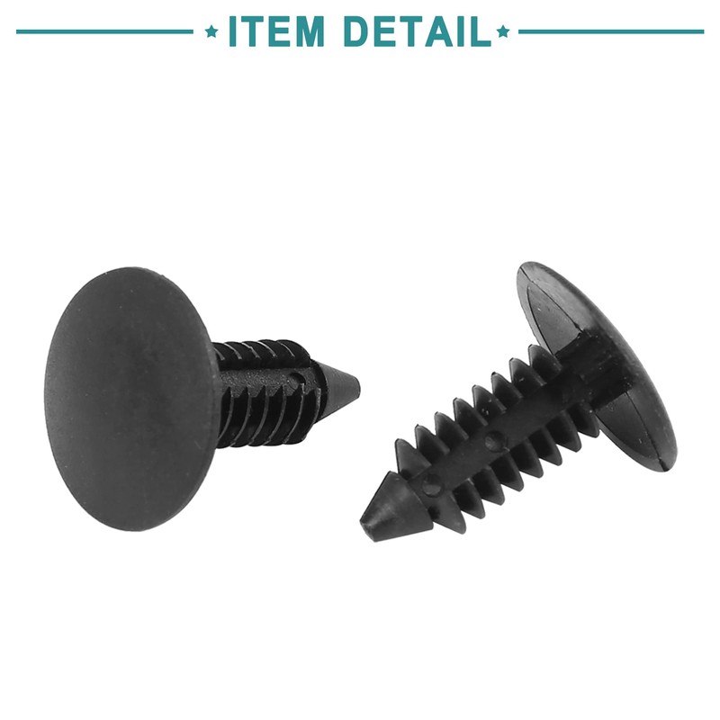 ACROPIX Plastic Jeep Rivet Clip Fasteners for Wrangler JK Black