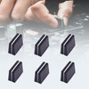 BringLucky 10Pcs Wear Resistant Black Fader Caps Mixer Slider Knobs