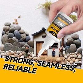 Stone Super Glue Liquid, Clear Instant Cyanoacrylate Adhesive for Stone, All Purpose CA Glue for Shoe Ceramic Repair Plastic Leather Glass Wood Metal Pottery Aquarium Porcelain Fletching Waterproof