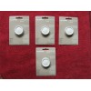 White (4) White LUTRON Knobs for Volume Control, dimmer, fan