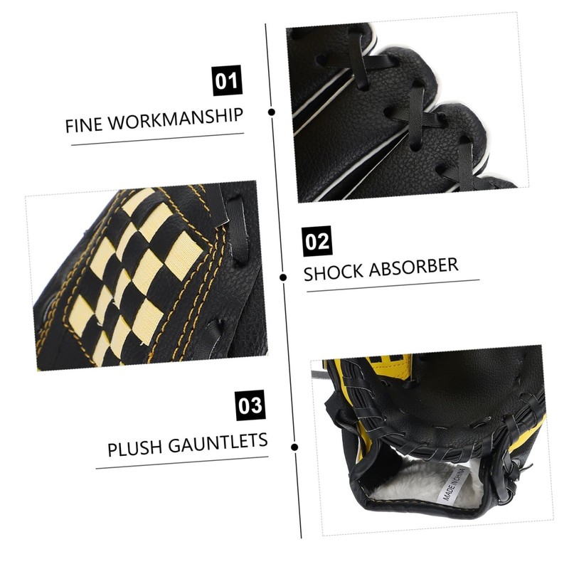 VICASKY Baseball Glove PU Softball Mitt Durable Protective Sports Glove