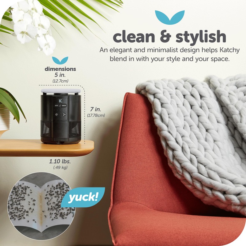 Katchy Duo Indoor Insect Trap with Scent Pod - Fan