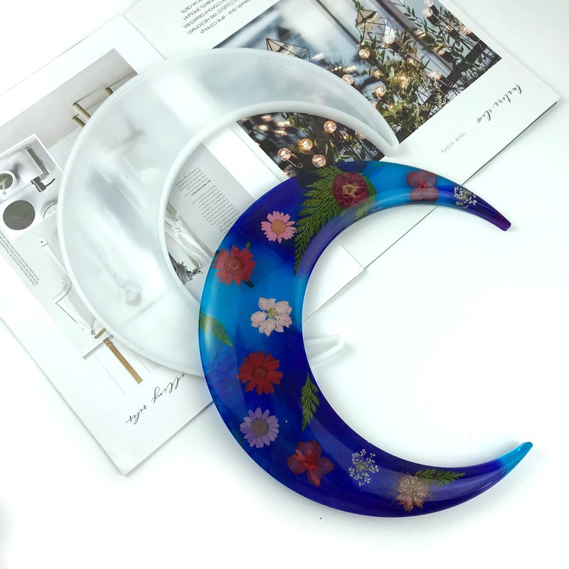 5Pcs Moon and Witch Shaped Mold Epoxy Resin Casting Kit