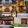 Lamomo White Outdoor Light,Exterior Front Porch Lights for House,Dusk to