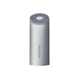 SALONIA Salonia Facial Cleansing Brush, Ion Facial Brush, Electric Facial Cleansing Brush, Pore Cleansing, Nose, Facial Cleansing, Blackhead, SAL21202SL, Silver