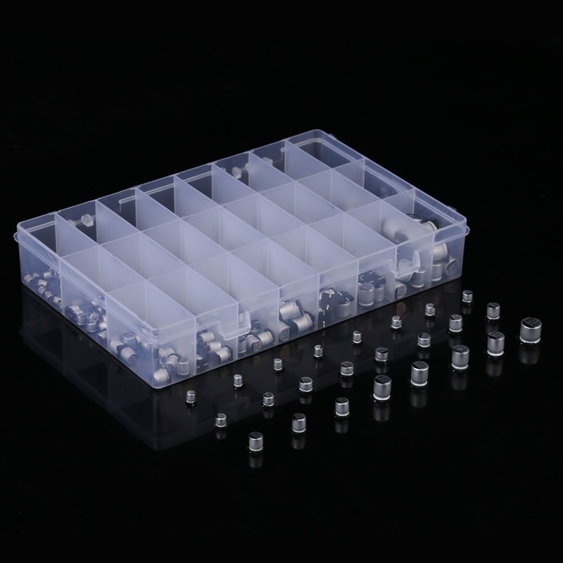 400 Pcs 24 Values Electrolytic Capacitors Assortment Kit 24 Different