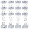 Glarks 16pcs 4 Sizes Strut Channel Nuts with Standard Spring