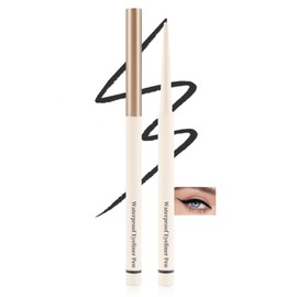 Black Matte Eyeliner Gel Pencil, Waterline Eyeliner Waterproof Smudge Proof, Ultra-Fine Tip, Cream Smooth Texture, Quick-Drying Long-Lasting, High Pigmented Eye Liner Pen Makeup, Delineador De Ojos-01