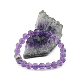 LAVISA Gemstone Bracelet - Genuine Natural Stone Beads | Crystals, Healing Stones | One Size Unisex, Gemstone