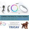 Correa Retráctil para Perro con Luz Led, 6 M Correa