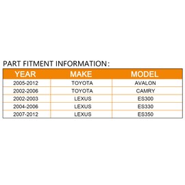 BRTEC 26-2632 25693 Power Steering Rack and Pinion Assembly for Toyota Avalon 2005-2012, for Toyota 2002-2006 Camry, for Toyota 2004-2008 Solara, for Lexus ES300 ES330 ES350