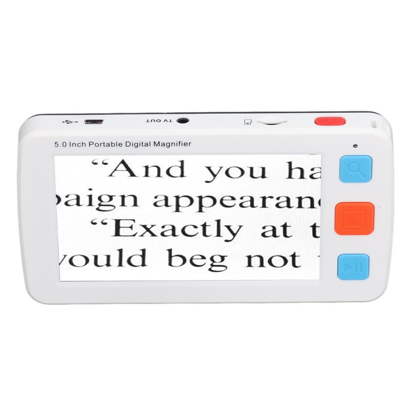 5.0in Electronic Digital Magnifier Portable Reading Aid 4X‑32X Zoom 17