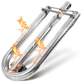 12561 U Tube Stainless Steel Grill Burner Replacement Compatible with Lynx Sedona L400PS L400PSR L500PS L500PSR L600PS L600PSR L700PS L700PS, 33750 Burner Kit Include Double 12561 Burners