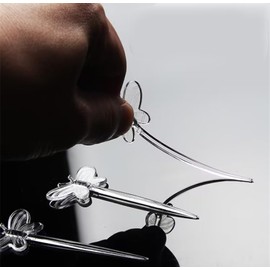 200 Pcs Clear Plastic Cocktail Picks Butterfly Fruit Toothpicks Food Drink Picks Sandwich Appetizer Sticks Skewers Party Supplies for Wedding Baby Shower, Bar Tools