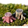 aoukoslt 3 Pcs Artificial Tree Stump Mini Garden Figurines, Gnomes
