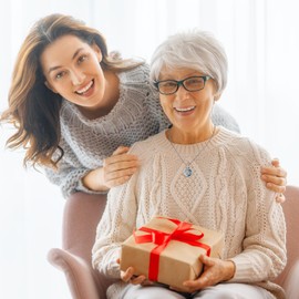 JUSTKIDSTOY 70th Birthday Gifts for Women 925 Sterling Silver 70th Birthday Necklace Celtic Moon Star Pendant Necklace with Crystal Jewelry 70 Year Old Gifts for Mom Wife