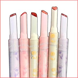 Pack de 6 Labiales Coreanos Hidratantes con Aroma Frutal, Set de Tintas en Barra de Larga Duracin, Cosmtica K-beauty Tonos Pastel Nude y Rosas para...