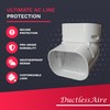 DuctlessAire - 4 Inch 120 to 90 Degree Adjustable Vertical