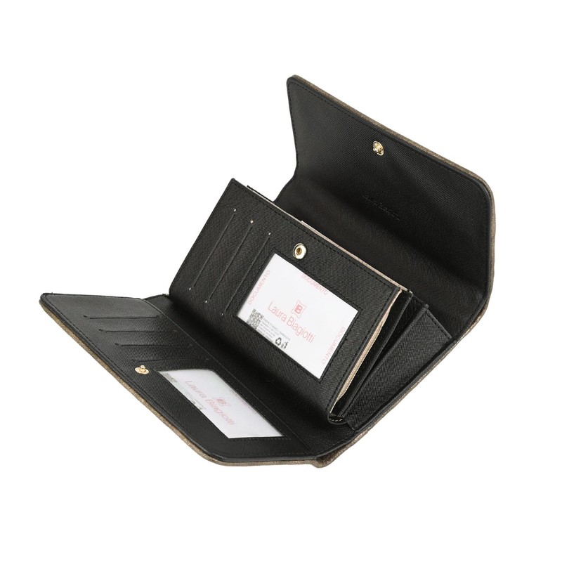 Laura Biagiotti Women's PU Leather Wallet with Gift Box, Big