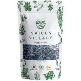 PoppySeeds, Poppy Seeds for Baking and Cooking, Whole Popy Seed, 8 oz, Kosher, Gluten Free, Non GMO, Resealable Bulk Bag