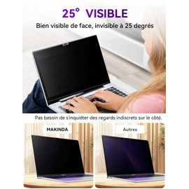Magnetic Privacy Filter for MacBook Pro 16 Inch (2021-2024, M4, M3, M2, M1 Pro/Max), Removable Anti-Spy Screen Protector/Blue-Light Privacy Screen Film for Mac Pro 16.2"