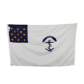 3x5' Rhode Island Regiment American Revolution Flag, Durable All-Weather Nylon, Reinforced Fly End Stitching, Proudly Made in the USA