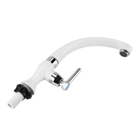 G1/2 ABS Plastic Faucet Single Cold Water Sink Faucet Kitchen Faucet for Bathroom and Kitchen (Straight Handle)