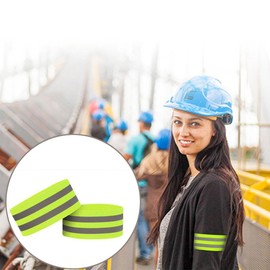 8pcs Reflective Arm Bands, High Vis Straps, Highly Elastic Adjustable Reflective Arm Band, Suitable for Night Running, Cycling, Jogging