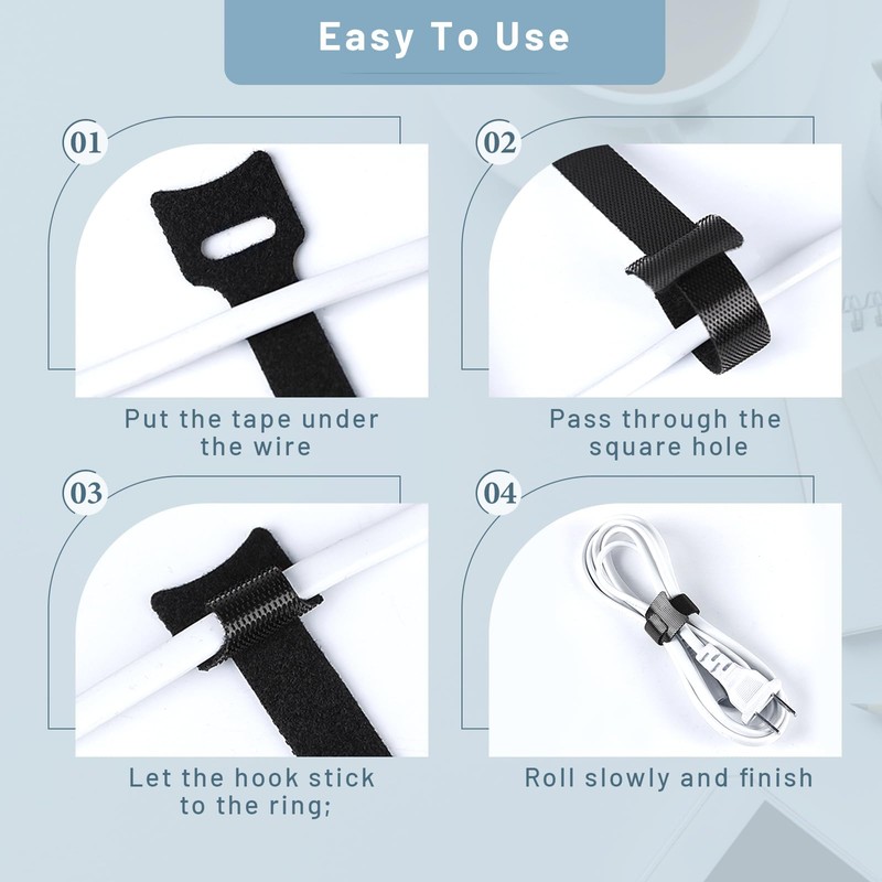 120Pcs Reusable Cable Ties Straps 6 * 1.2" Wire Ties