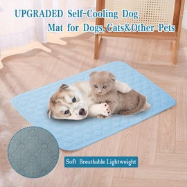 dgdgbaby Cooling Mat for Dogs Thicken Pad for Cats,Rabbit&Medium,Large Dogs Internal Arc-Chill Cool Fiber Dog Cooling Mat Non-Slip Washable Summer Pet Outdoor Bed