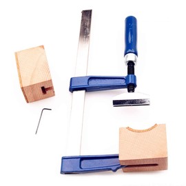 Jiayouy Guitar Bass Fingerboard Fret Press Tool with 2pc Wooden Soundhole Cauls 1pc Hex Wrench