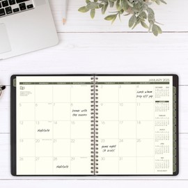 AT-A-GLANCE 2025 Planner, Monthly, 7" x 8-3/4", Medium, Recycled, Black (70120G0525)