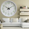 12 Inch Luminous Wall Clock Minimalist Round Quartz Clock for