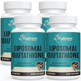 Zeylamum Cpsulas Blandas De Glutatin Liposomal De 2400 Mg, Mxima Absorcin, Forma Activa De L-Glutatin Reducido (Gsh), Con cido Hialurnico,...         