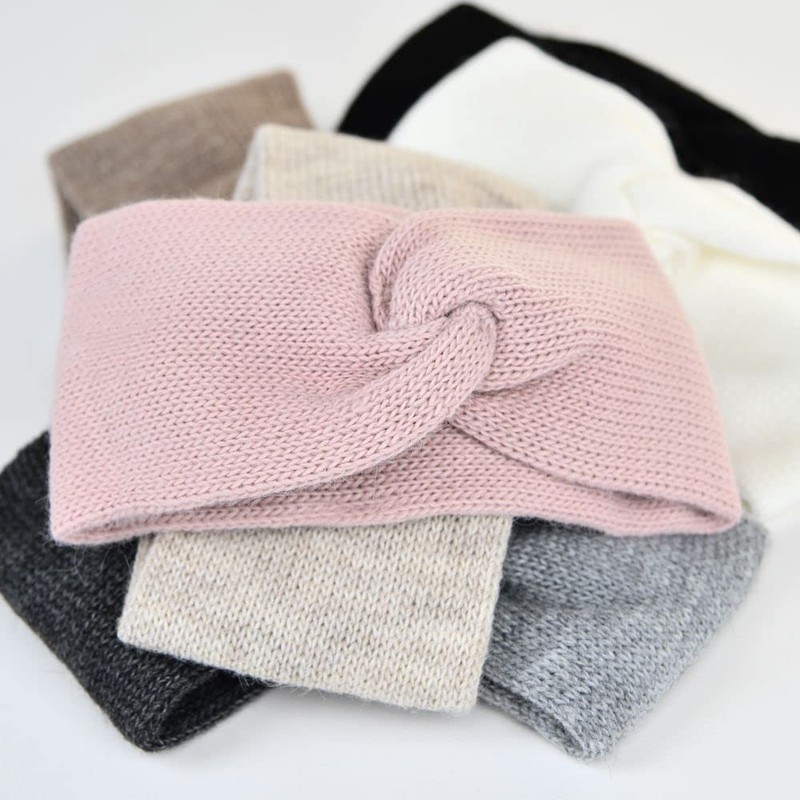Neverless® Knitted Winter Headband with Knot, Ear Protection for Women